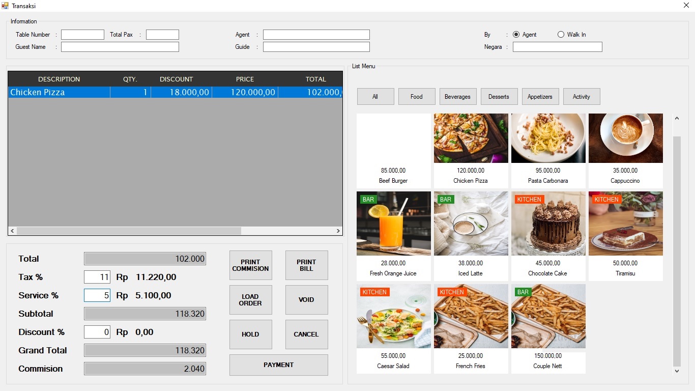 Aplikasi POS Restoran Multi-Cabang